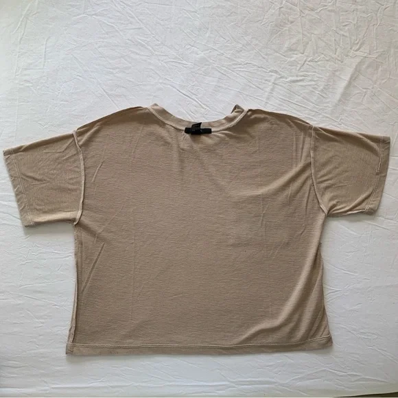 Babe Magnet Tan Cropped Tee - Picture 4 of 6